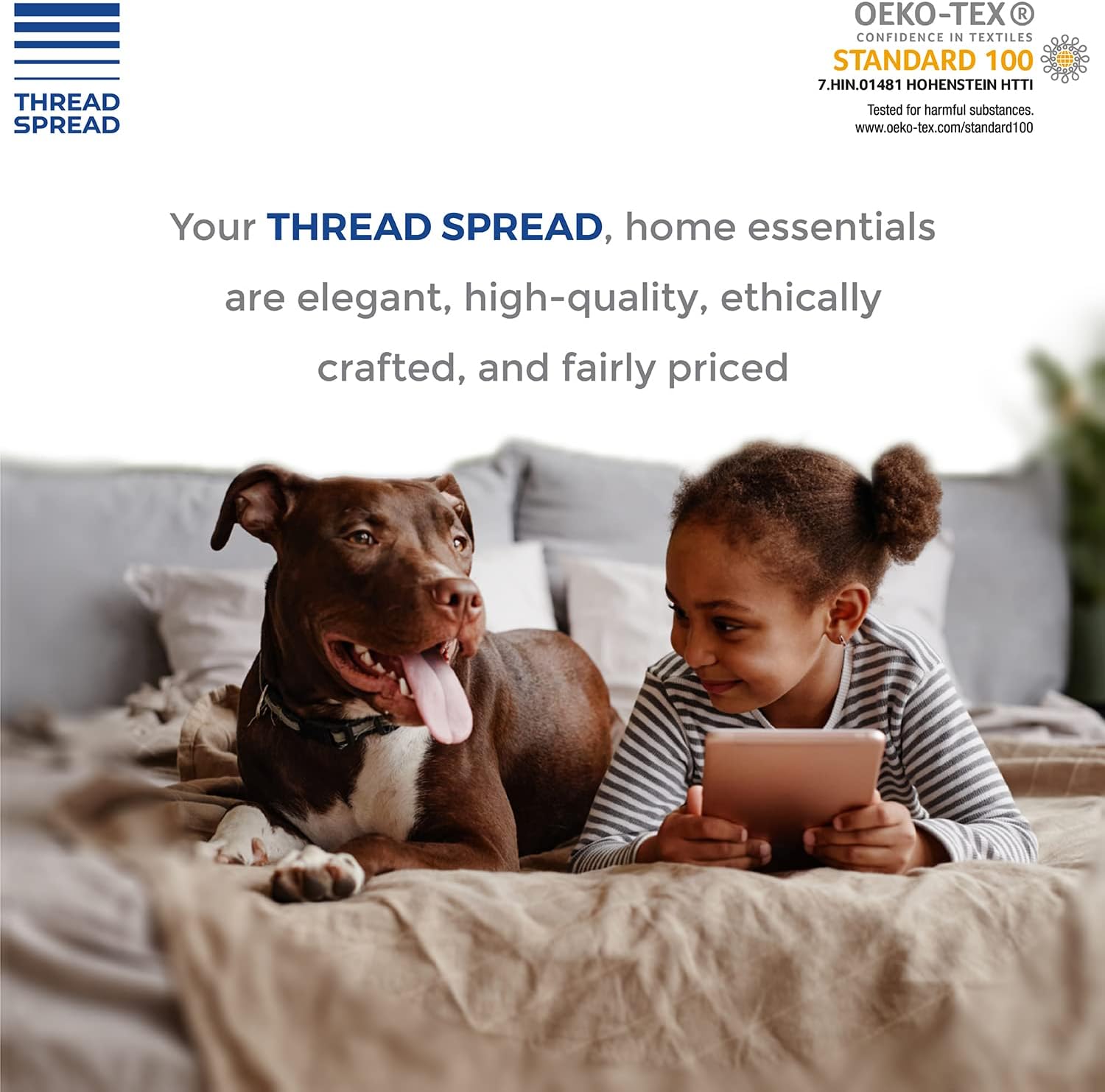 THREAD SPREAD Sábanas 100% de algodón egipcio, tamaño King dividido de 800 hilos, sábanas de 5 piezas para cama ajustable, sábanas de algodón tejido
