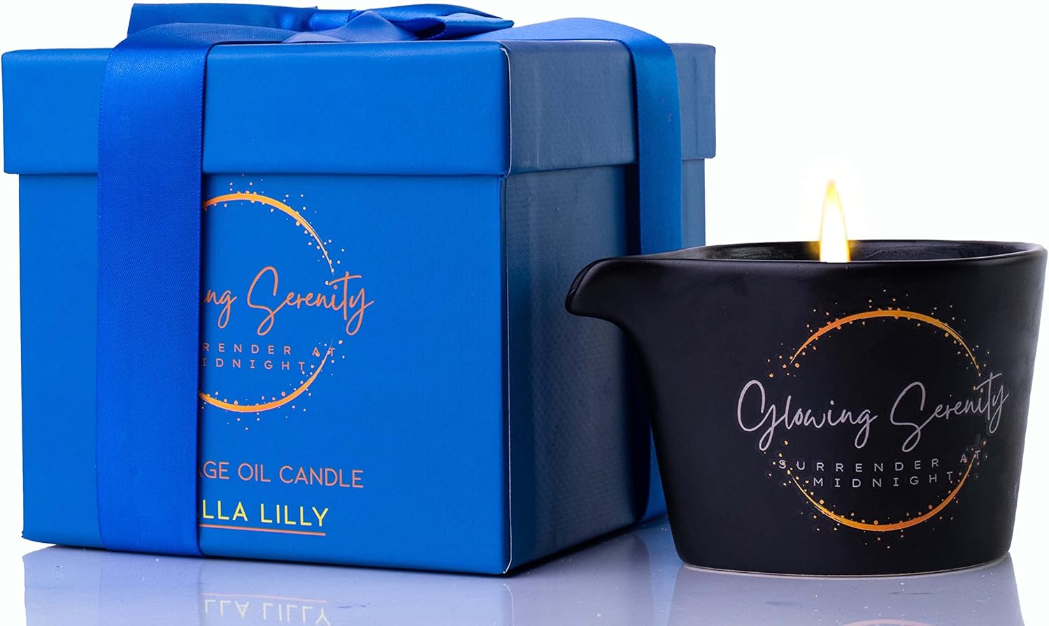 Vela de aceite de masaje para relajación, hecha con aceites esenciales para spa en casa, vela de aceite de cera de soja cálida e hidratante, vela de