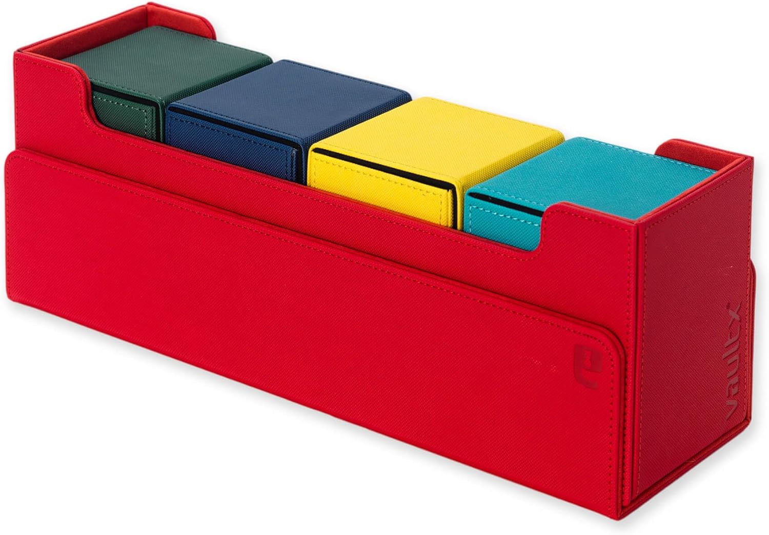 Vault X Exo-Tec – Caja de tarjetas de almacenamiento con tapa magnética desmontable, separadores y rellenos de espuma para organizar cajas de
