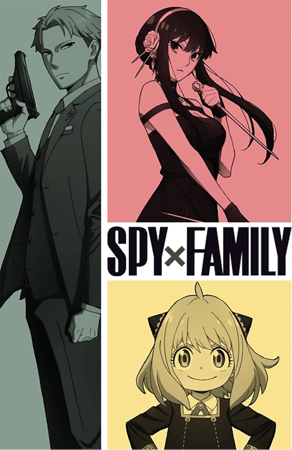Spy X Family – Camiseta unisex Loid, Yor and Anya Forger Panels