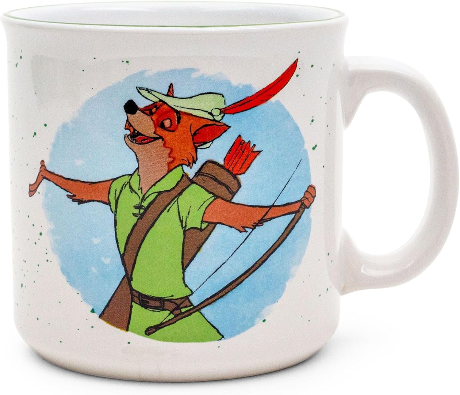 Disney Robin Hood – Taza de cerámica para caravana, taza de café para café expreso, té, capacidad para 20 onzas