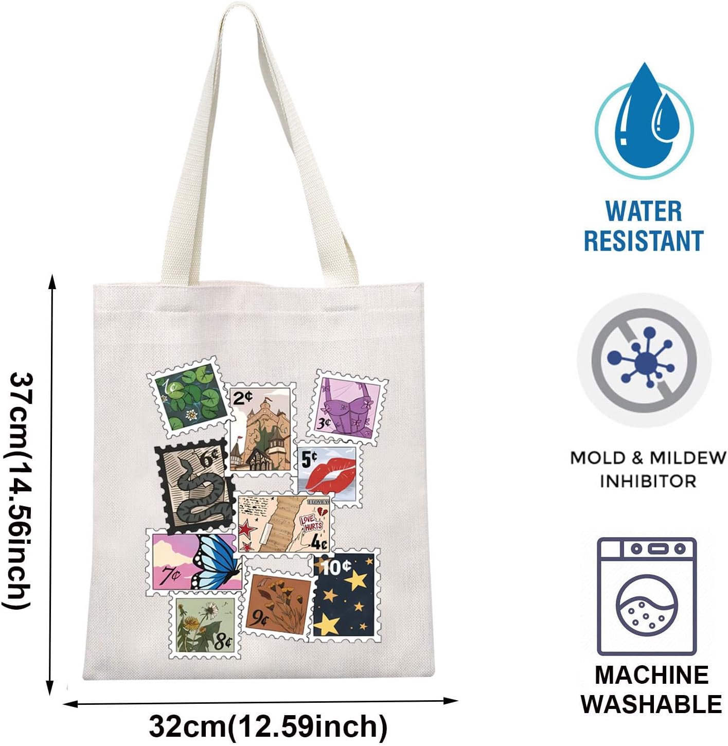 TOBGBE Regalos para fanáticos amantes de la música Lista de canciones Álbum Letras de canciones Inspirado Bolsa de viaje Bolsa de viaje Versión