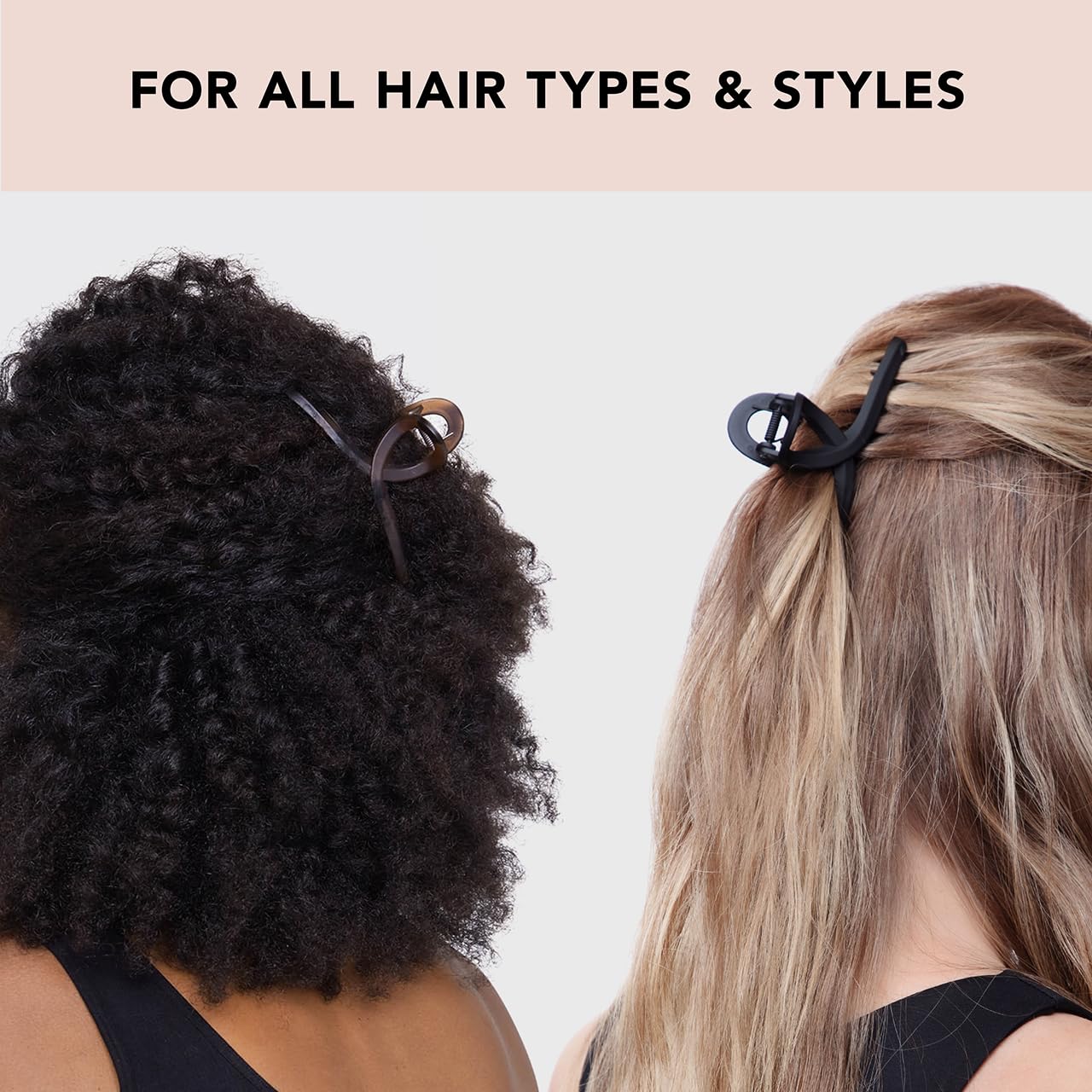 Kitsch Pinzas grandes para el cabello para mujer, pinzas de pelo jumbo para cabello grueso, clip de pelo grande y clip de garra para niñas