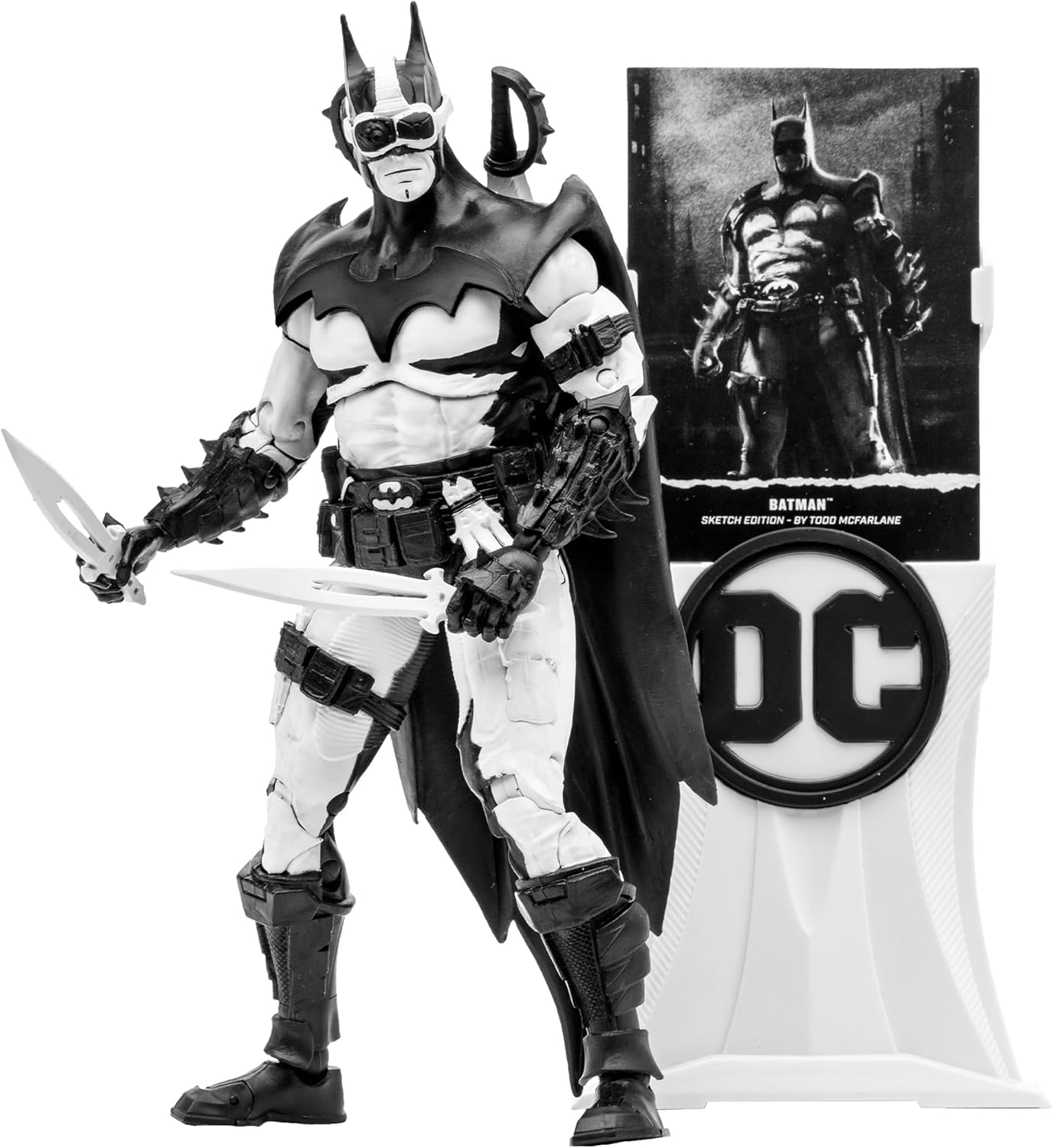 McFarlane Toys DC Multiverse Batman – Figura a escala de 7 pulgadas, edición de artista de bocetos con accesorios exclusivos, ultra articulación,