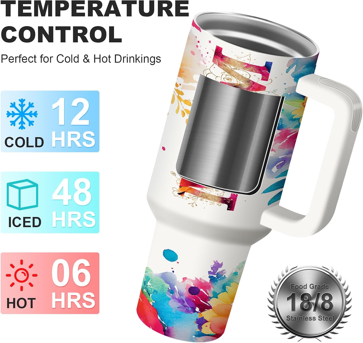 Regalo para mamá  40 onzas para mamá, Navidad, Día de la Madre, cumpleaños, regalo de hija, hijo, vaso de viaje con asa, taza aislada al vacío de