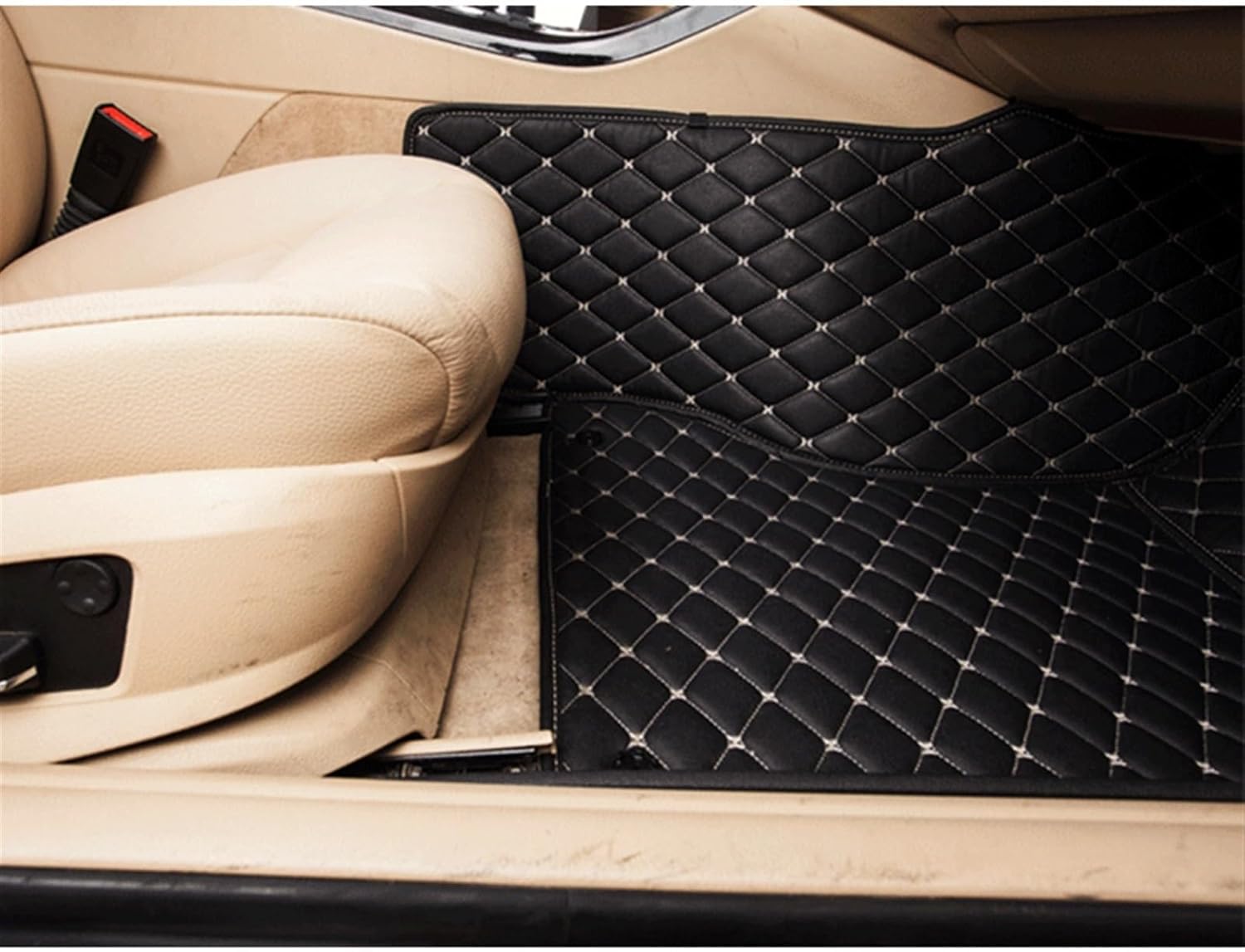 Tapete de auto personalizado para Volvos XC40, almohadillas para pies, accesorios para interiores (color beige)