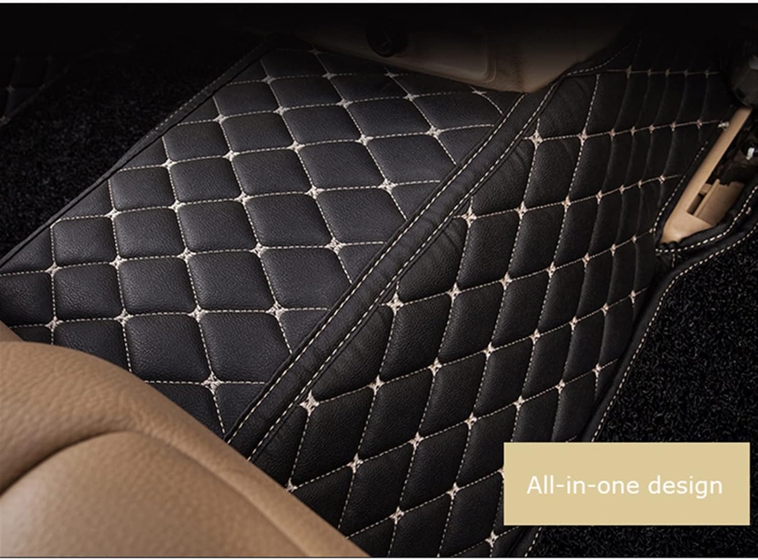 Tapete de auto personalizado para Volvos XC40, almohadillas para pies, accesorios para interiores (color beige)