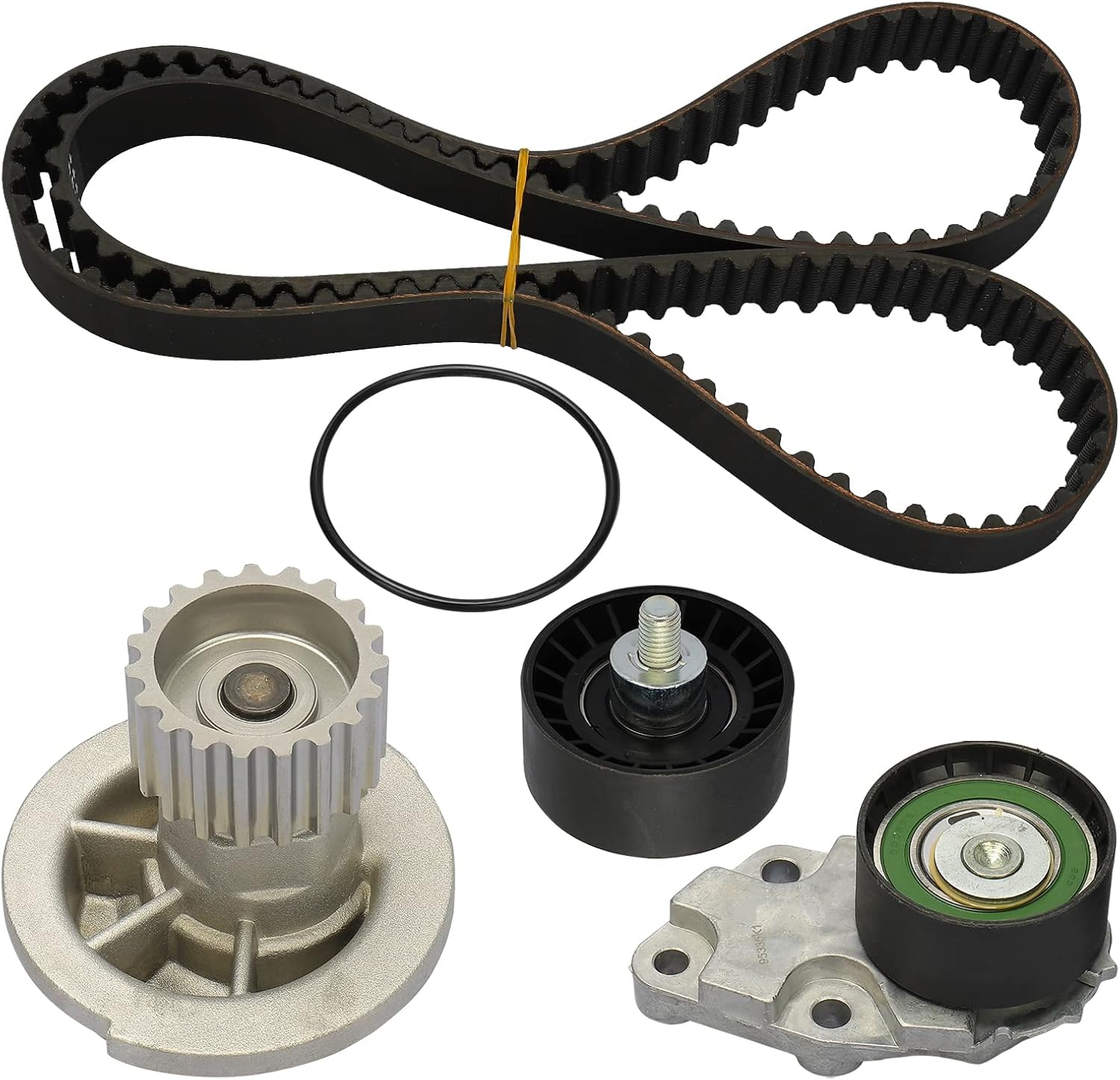 HARUMA Kit de correa de distribución del motor con bomba de agua 2004 2005 2006 2007 2008 para Chevrolet Aveo 1.6L