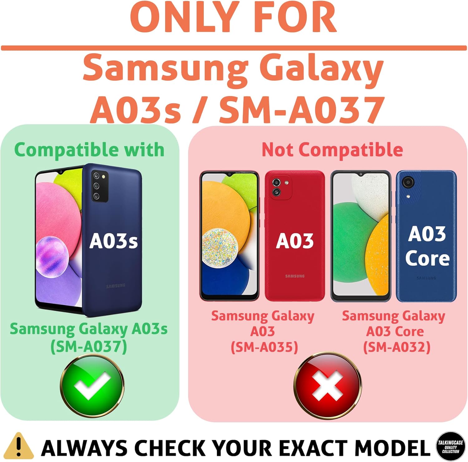 Talkingcase Funda delgada para Samsung Galaxy A03sSM-A037, funda delgada de gel TPU de gel, estampado rosa intenso, peso ligero, flexible, suave,