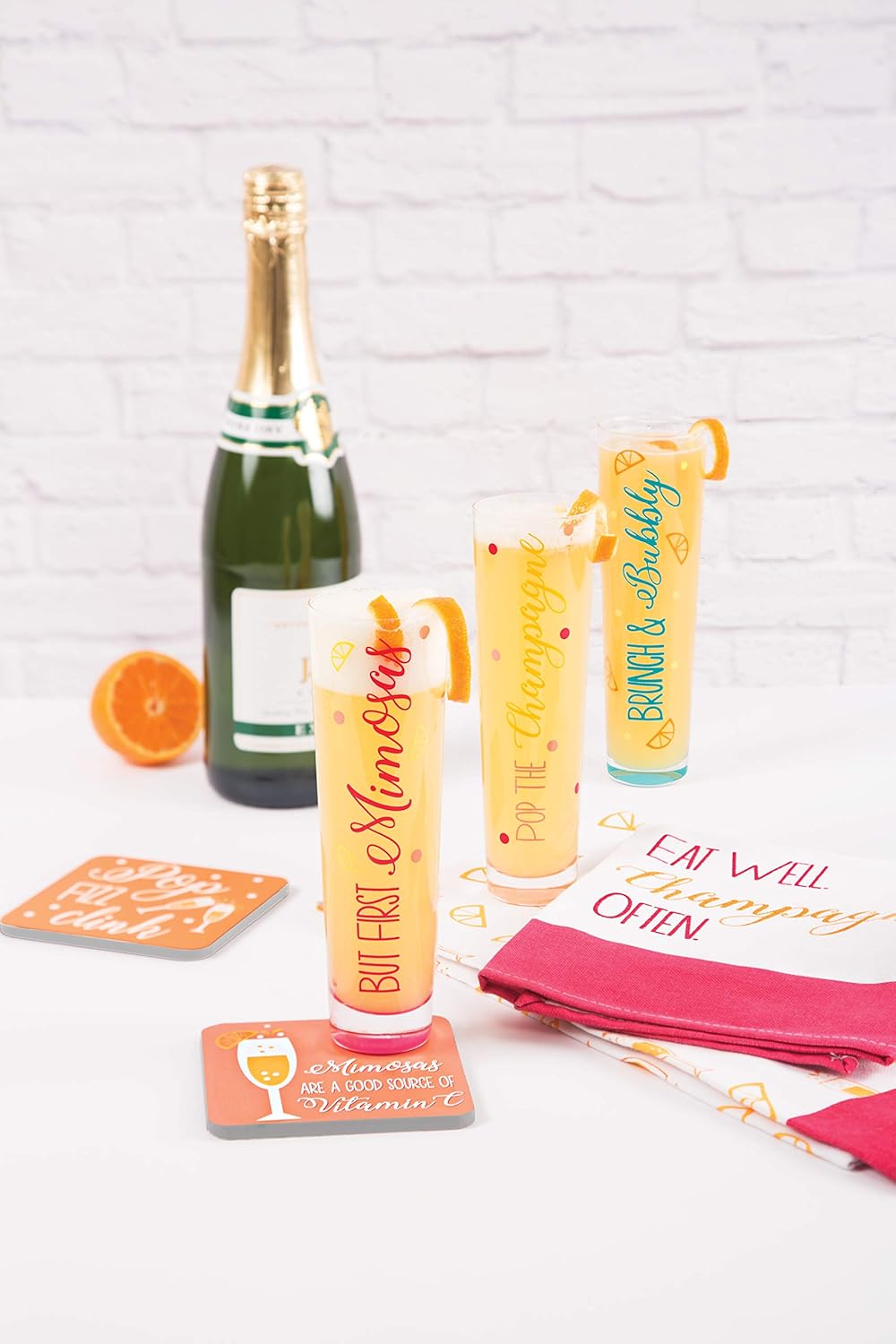 Pavilion Gift Company Pop Flauta de champán de 8 oz