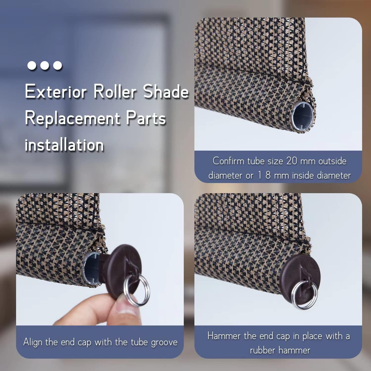 Kit de repuesto universal para sombrilla, kit de salto elástico, correa para parasol, resistente a la intemperie, compatible con persianas