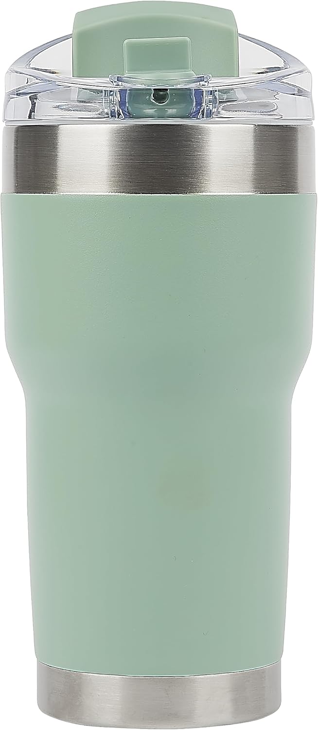 Pelican Hydration Pelican Traveler – Vaso aislado al vacío de 22 onzas, de acero inoxidable, doble pared, con tapa doble, taza de café aislada con