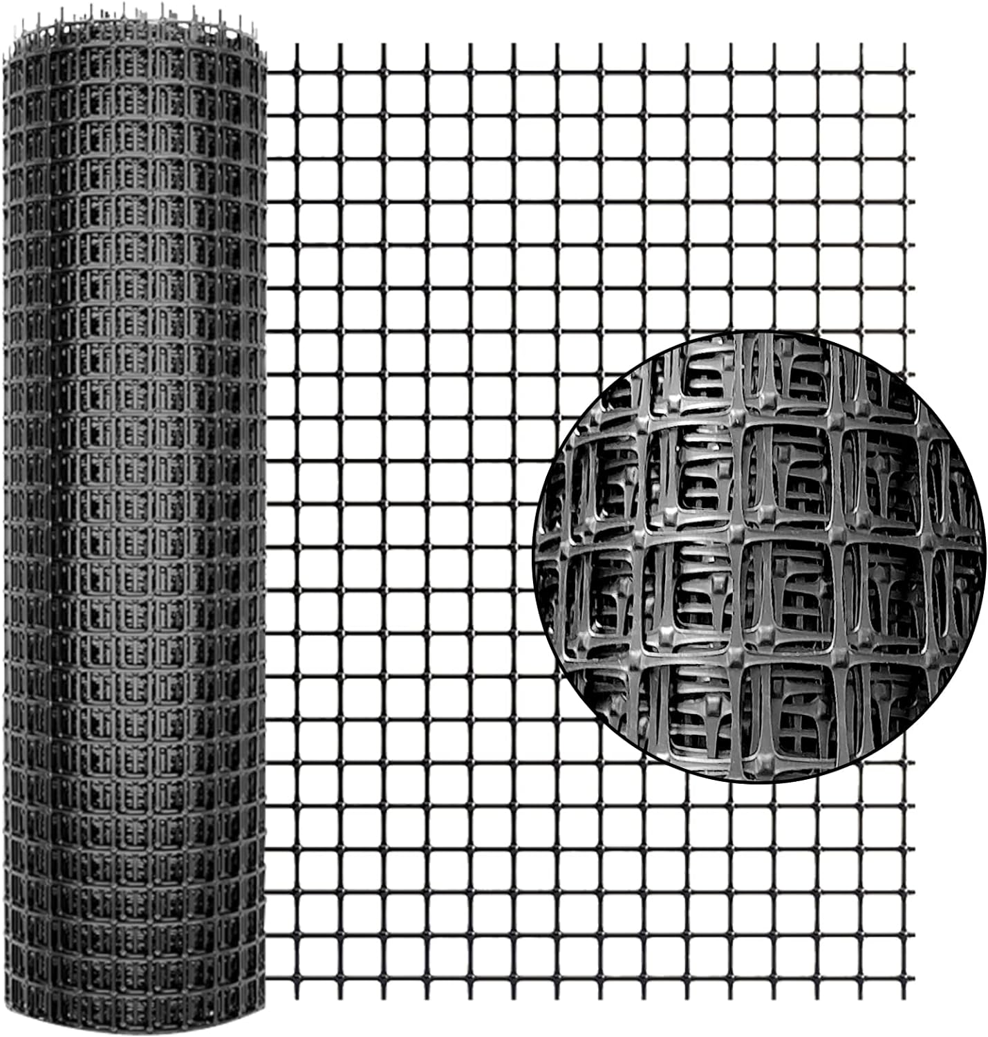 Barrera de plástico para animales, 3.3 x 66 pies resistente Rollo de cercado de plástico para nieve para seguridad al aire libre, valla temporal,