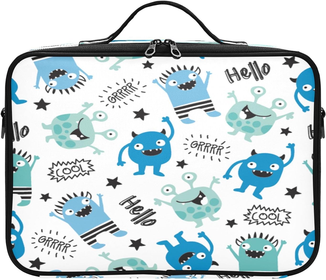 Monster Hello cosmetic bag purse travel bag for women make up bags women makeup bag for purse cosmetiquera de viaje para mujer for women girl teen