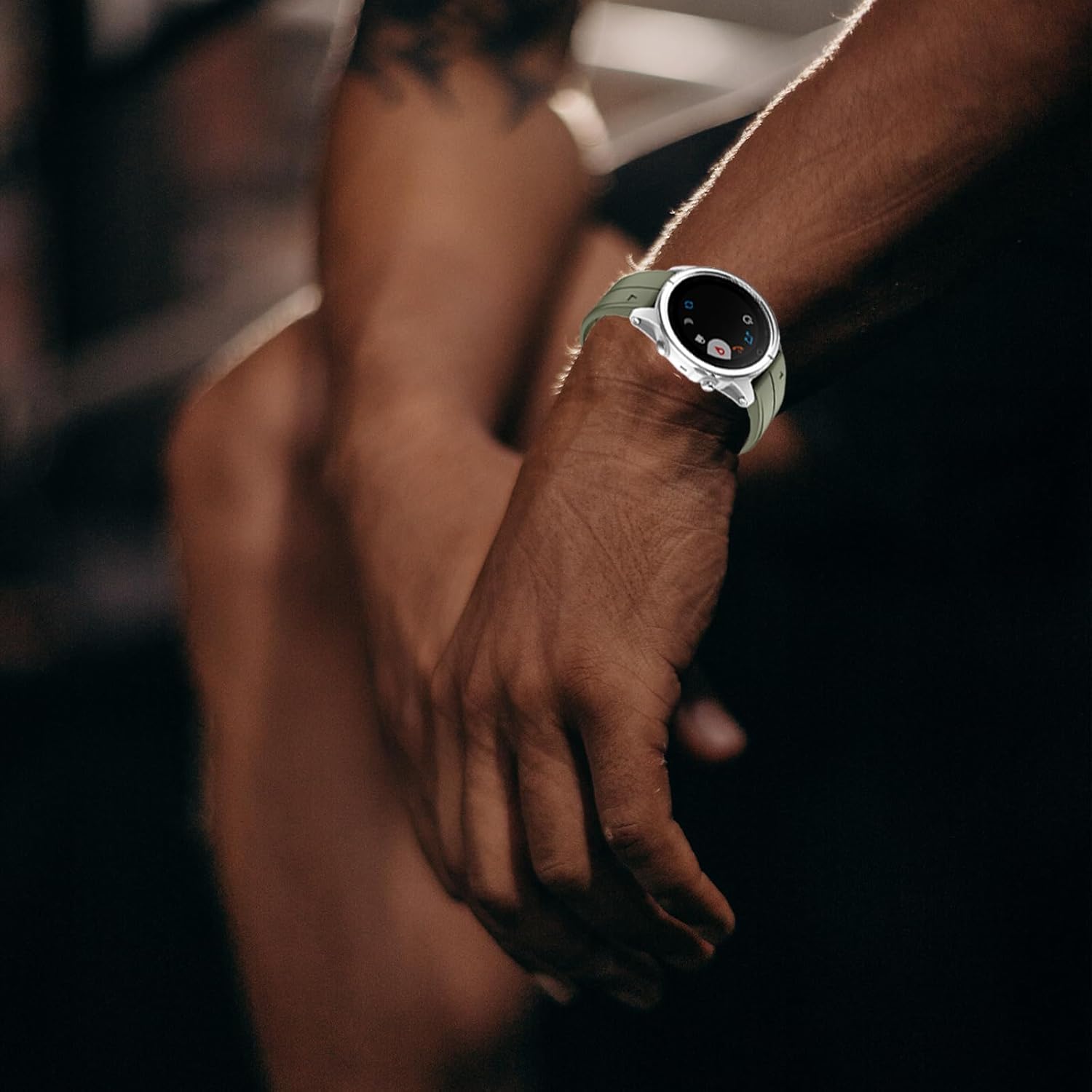 Correa de reloj de silicona de ajuste rápido de 0.78 pulgadas compatible con Garmin Fenix 7sFenix 6sFenix 6s ProFenix 5sFenix 5s Plus, correa