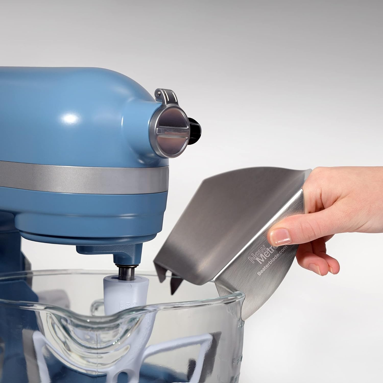 New Metro Design KitchenAid – Juego de 2 canaletas de vertido para tazones mezcladores de soporte de vidrio, funciona con tazón mezclador de vidrio