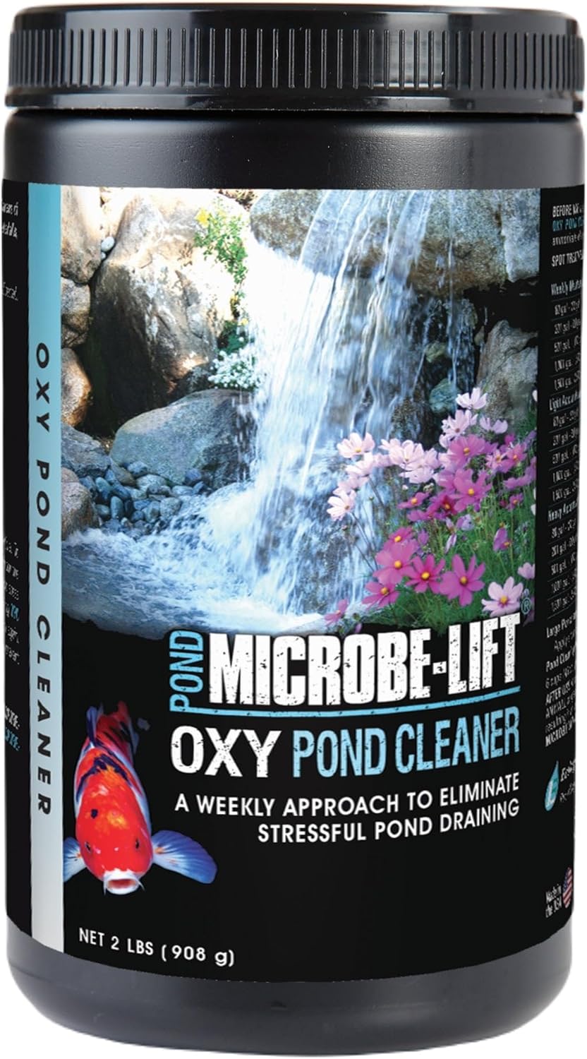 MICROBE-LIFT OPCSM Oxy Pond – Tratamiento limpiador para estanques, fuentes y jardines acuáticos, limpia profundamente los desechos ligeros a