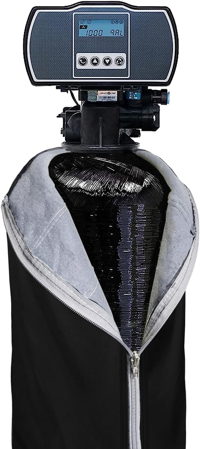 Chaqueta de tanque de suavizante de agua resistente, cubierta de tanque de suavizante de agua aislada al aire libre para evitar la sudoración (12 x