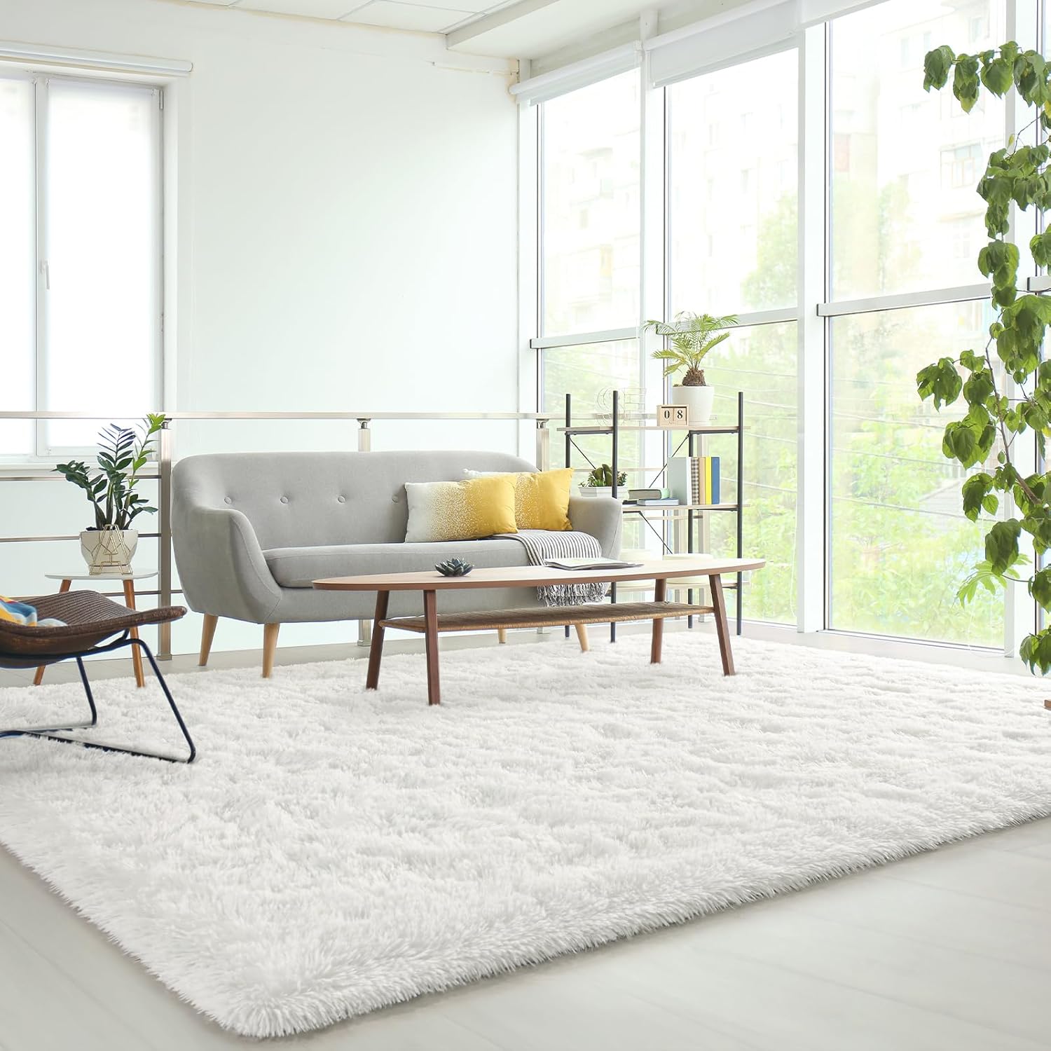 Homore – Alfombra mullida de lujo para áreas modernas, para dormitorio, sala de estar, alfombra súper suave y cómoda, lindas alfombras para niños,