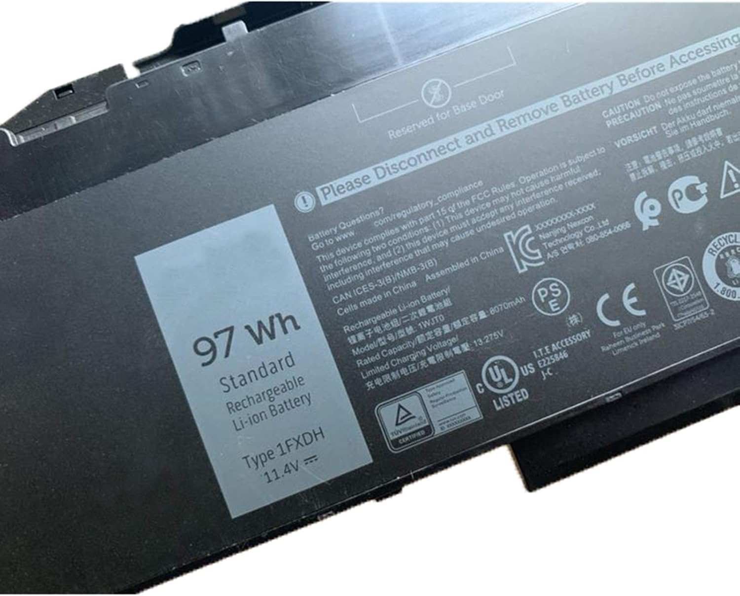 Dentsing 1FXDH – Batería para portátil de 11.4 V, 97 Wh8070 mAh, compatible con Dell Precision 3541 3551 Latitude 5501 5511 E5501 E5511 Series