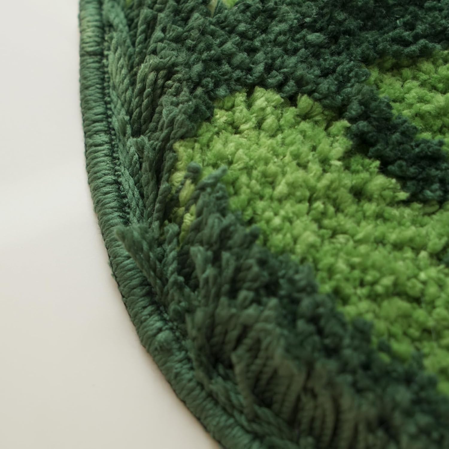 Alfombra verde para pasillo de cocina, antideslizante, con hojas divertidas, larga, suave, copetuda, tropical para baño, dormitorio, cuarto de