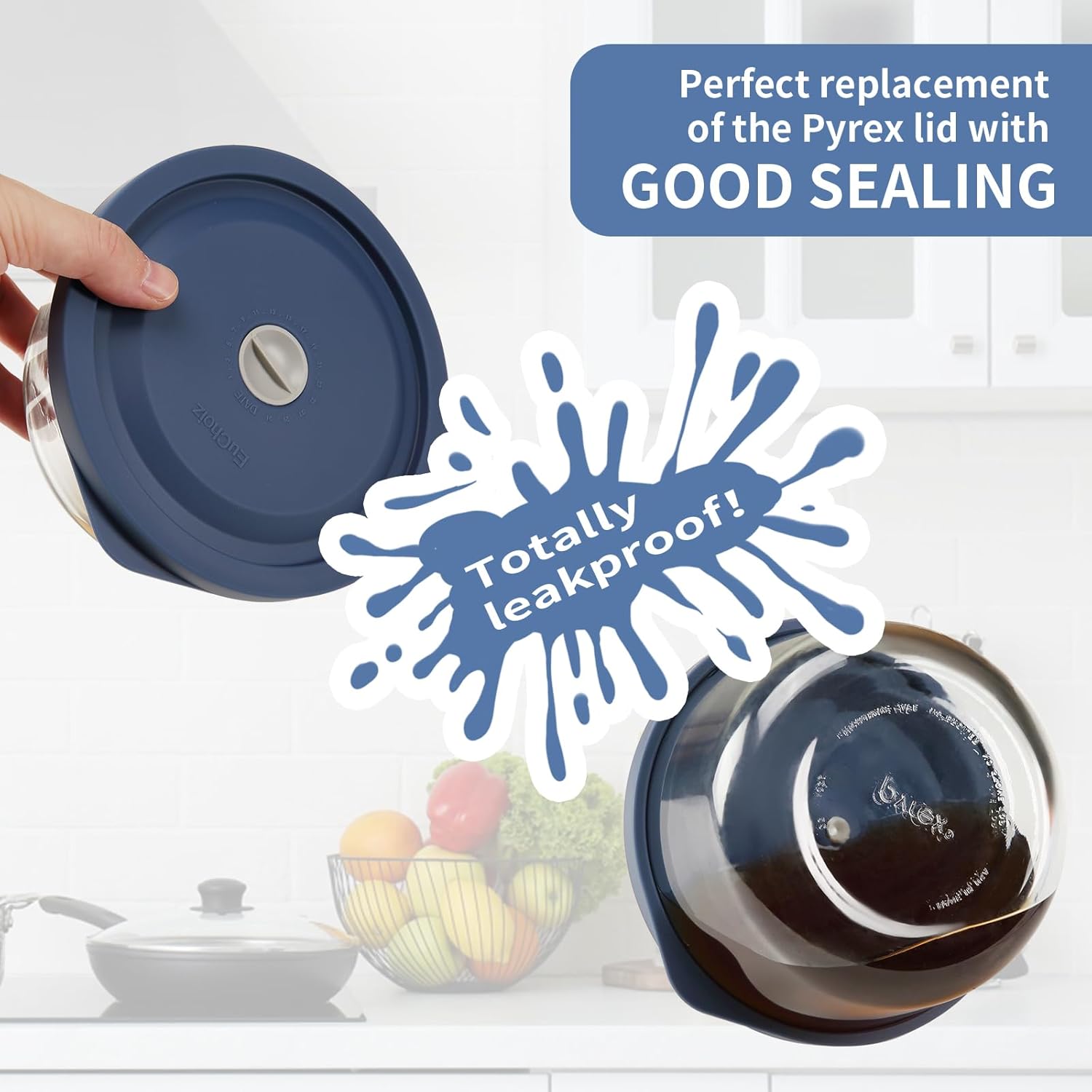Tapas de repuesto para Pyrex 7402-PC 7 tazas y 7200-PC 2 tazas 6 unidades