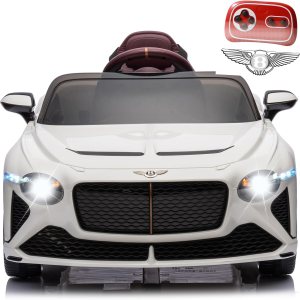 Vehículos eléctricos de 12 V para niños de 1 a 3 años con control remoto, auto Bentley con licencia para niños, ruedas eléctricas para niños y niñas Vehículos eléctricos de 12 V para niños de 1 a 3 años con control remoto, auto Bentley con licencia para niños, ruedas eléctricas para niños y niñas
