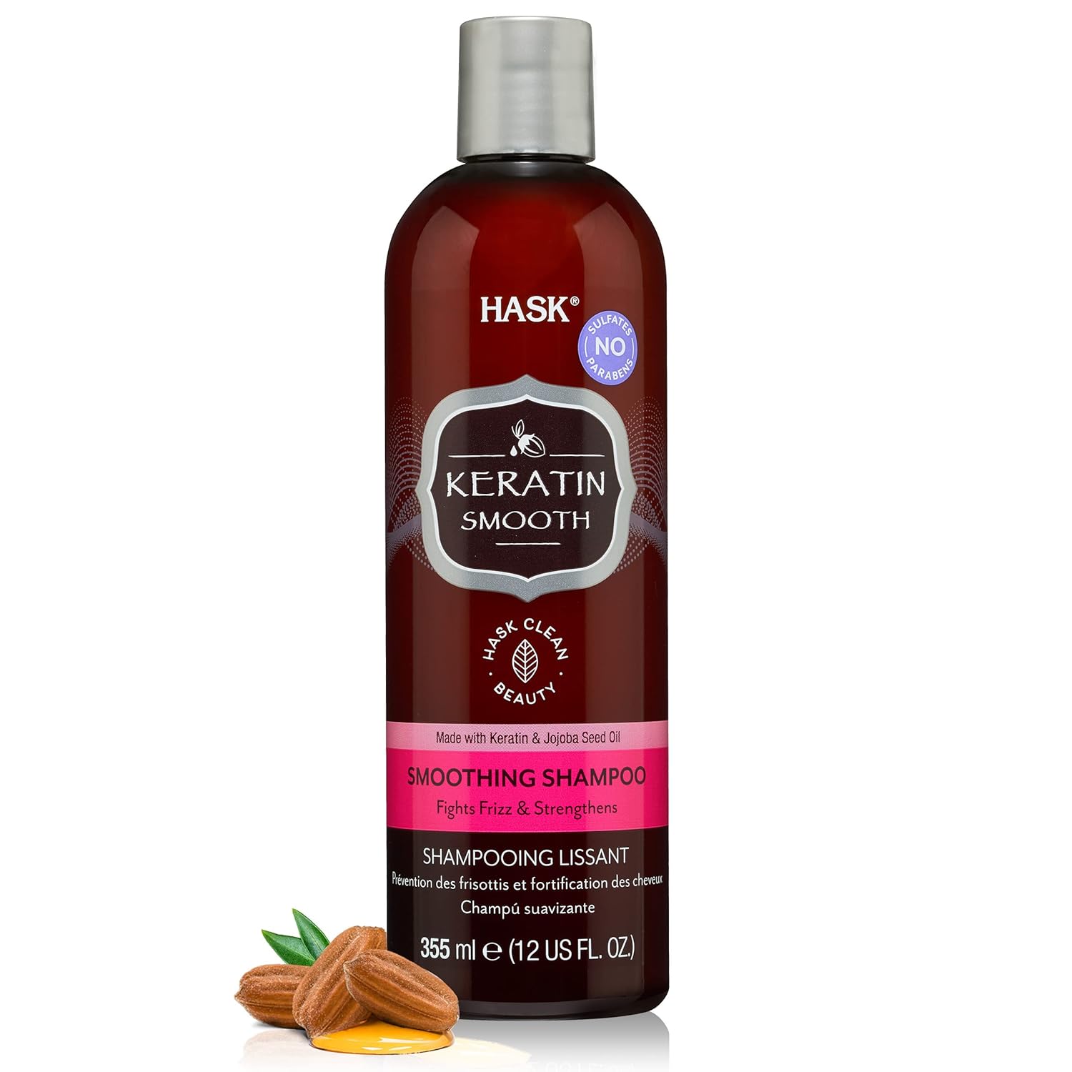 HASK Champú suavizante de proteína de queratina – 12 Fl Oz