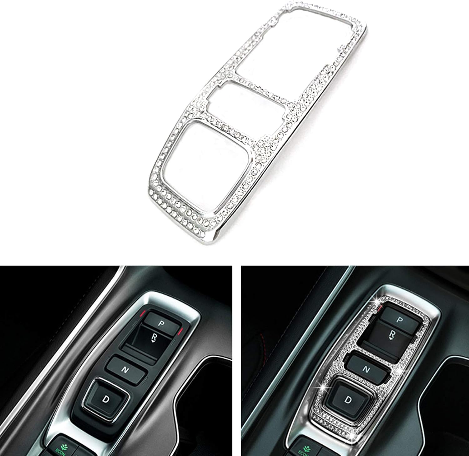 Pomo de palanca de cambios con diamantes de imitación brillantes para Honda Accord Sport EX EX-L Touring Sedan Inspire 2018-2022