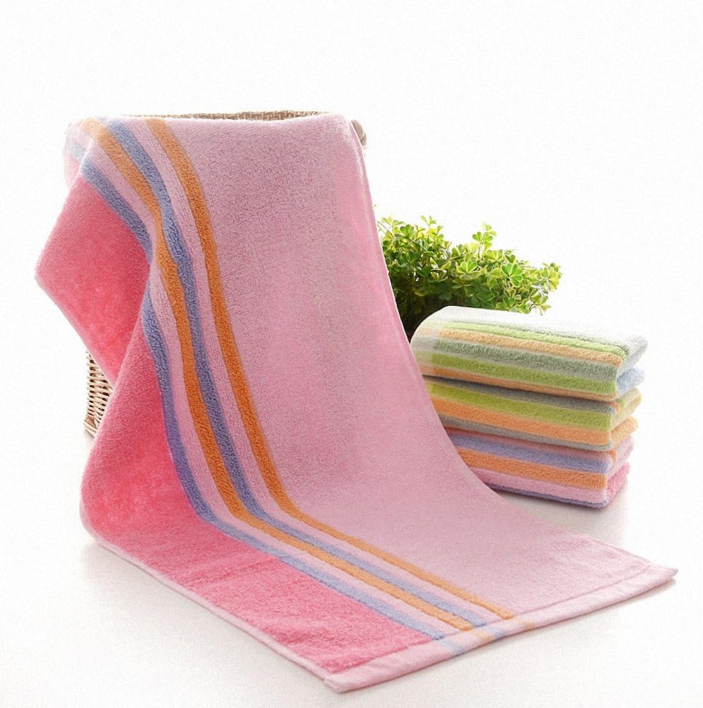 1 unids colorido arco iris 12.6×28.3 in jacquard suave cara toalla algodón pelo mano toallas badlaken toalla toalla mano regalo rosa