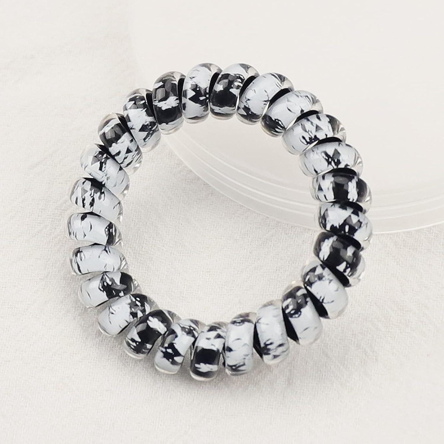Cuerda de pelo 5 unids leopardo impresión teléfono cable círculo lunares pantalla impresión accesorios para el cabello Headwear cuerda de pelo