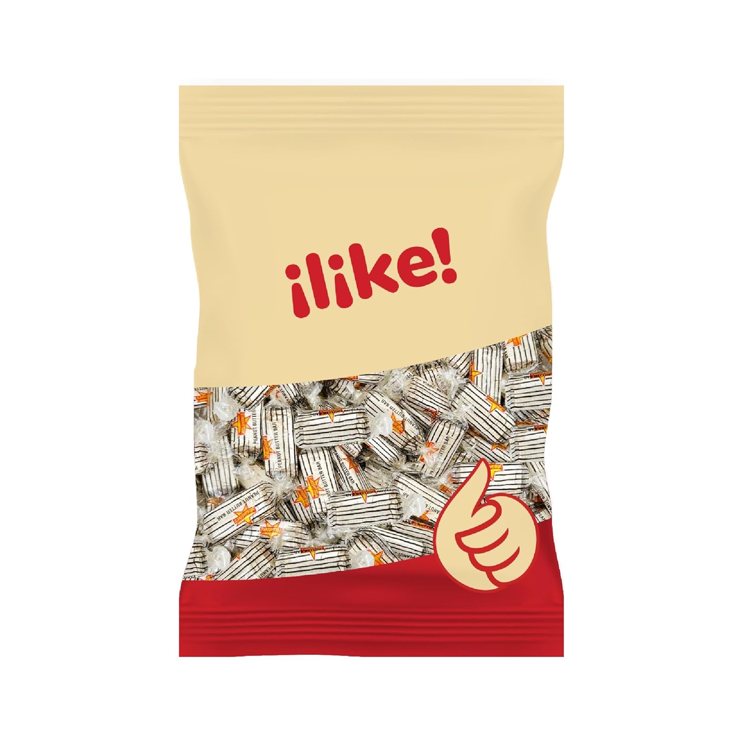 Atkinson’s – Barras de caramelo de mantequilla de maní, dulces antiguos envueltos individualmente, paquete de 1.5 libras