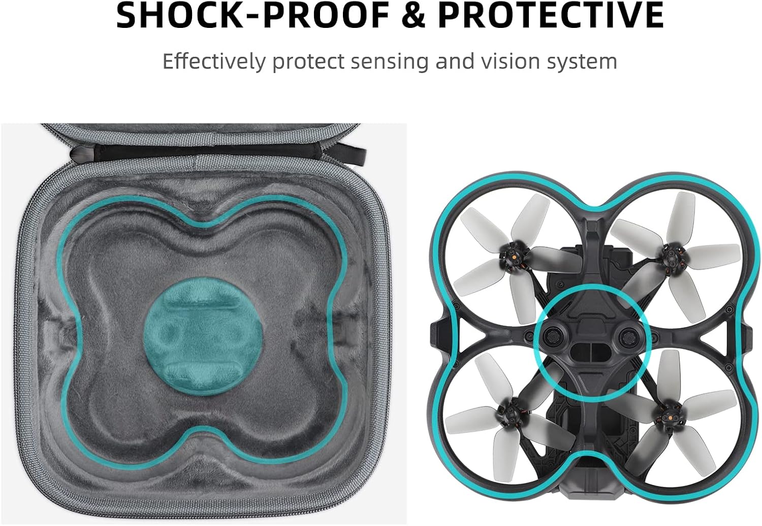Anbee Estuche de transporte duro portátil Drone Body Travel Storage Bag Box para DJI AVATA RC Drone