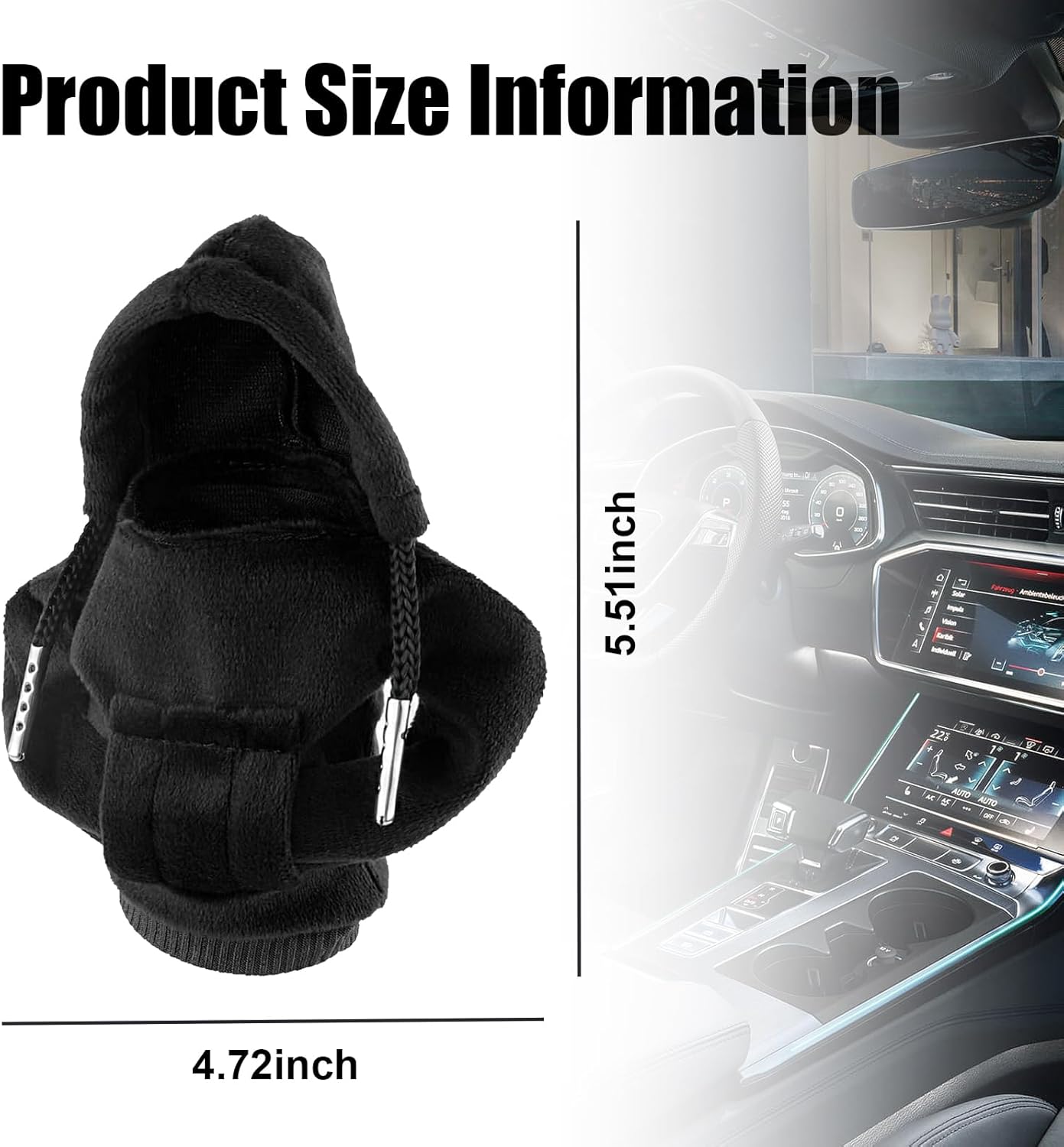 Funda para pomo de palanca de cambios de automóvil, diseño de suéter de moda, protector de palanca de cambios suave universal, accesorios de