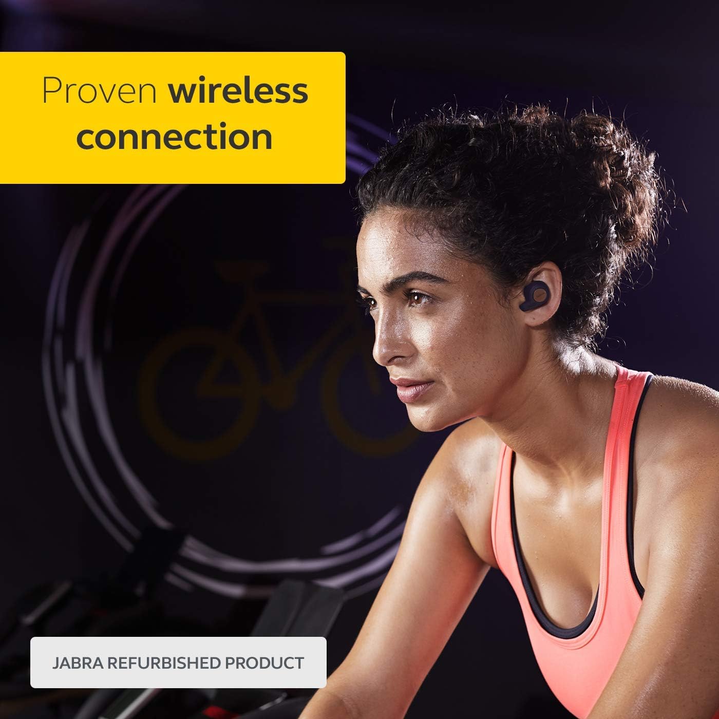 Jabra Elite Active 65t Auriculares deportivos inalámbricos con compatibilidad con Alexa con funda de carga (renovados) Negro