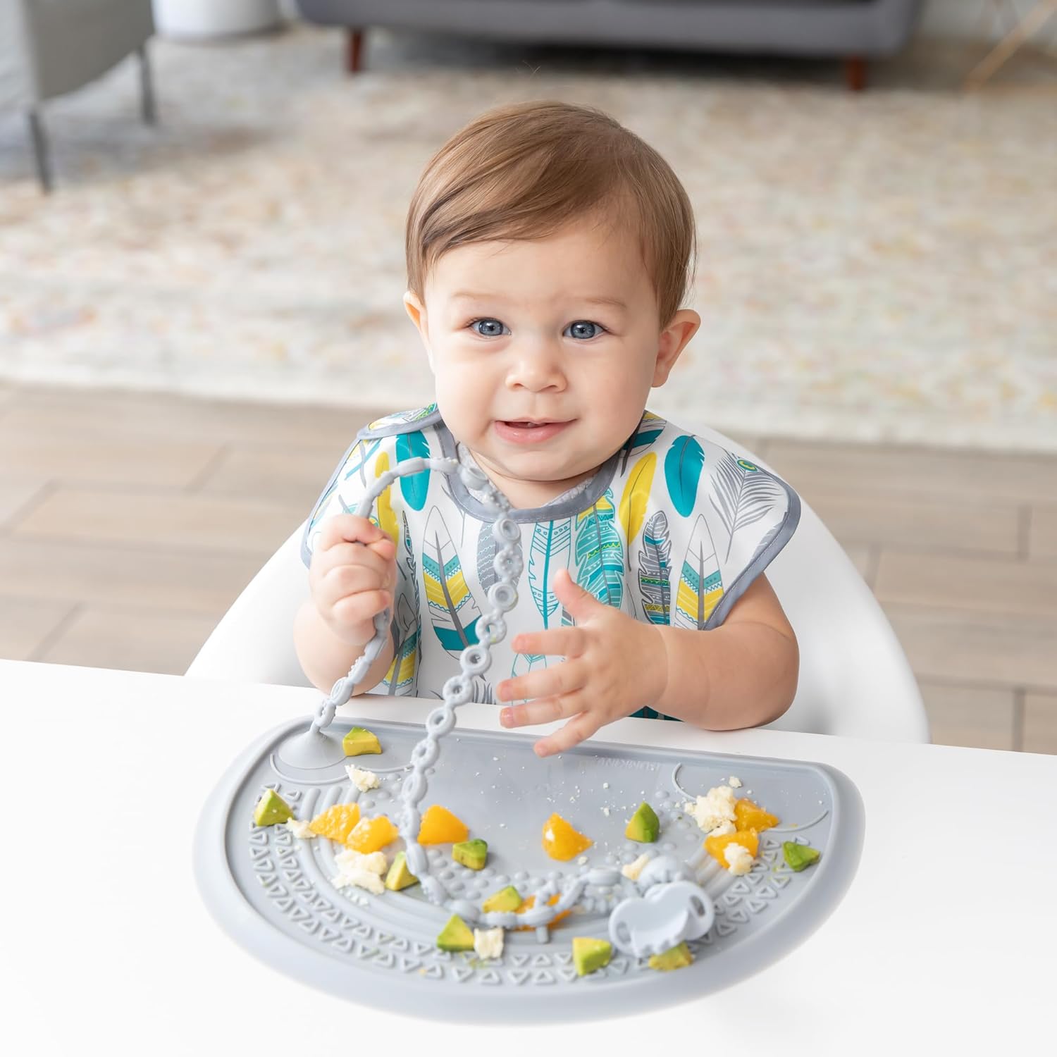 Bumkins Baberos para niña o niño, SuperBib para bebés y niños pequeños de 6 a 24 meses, esenciales imprescindibles para comer, alimentar,