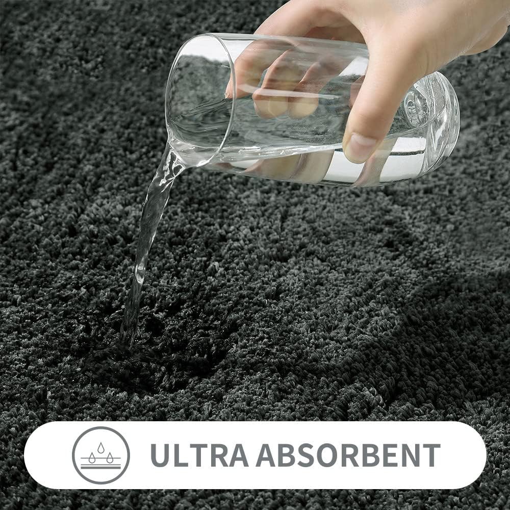 MRL Alfombra de baño, ultra suave y absorbente de agua, lavable a máquina, alfombra de baño lanuda de microfibra de lujo, tapetes de baño