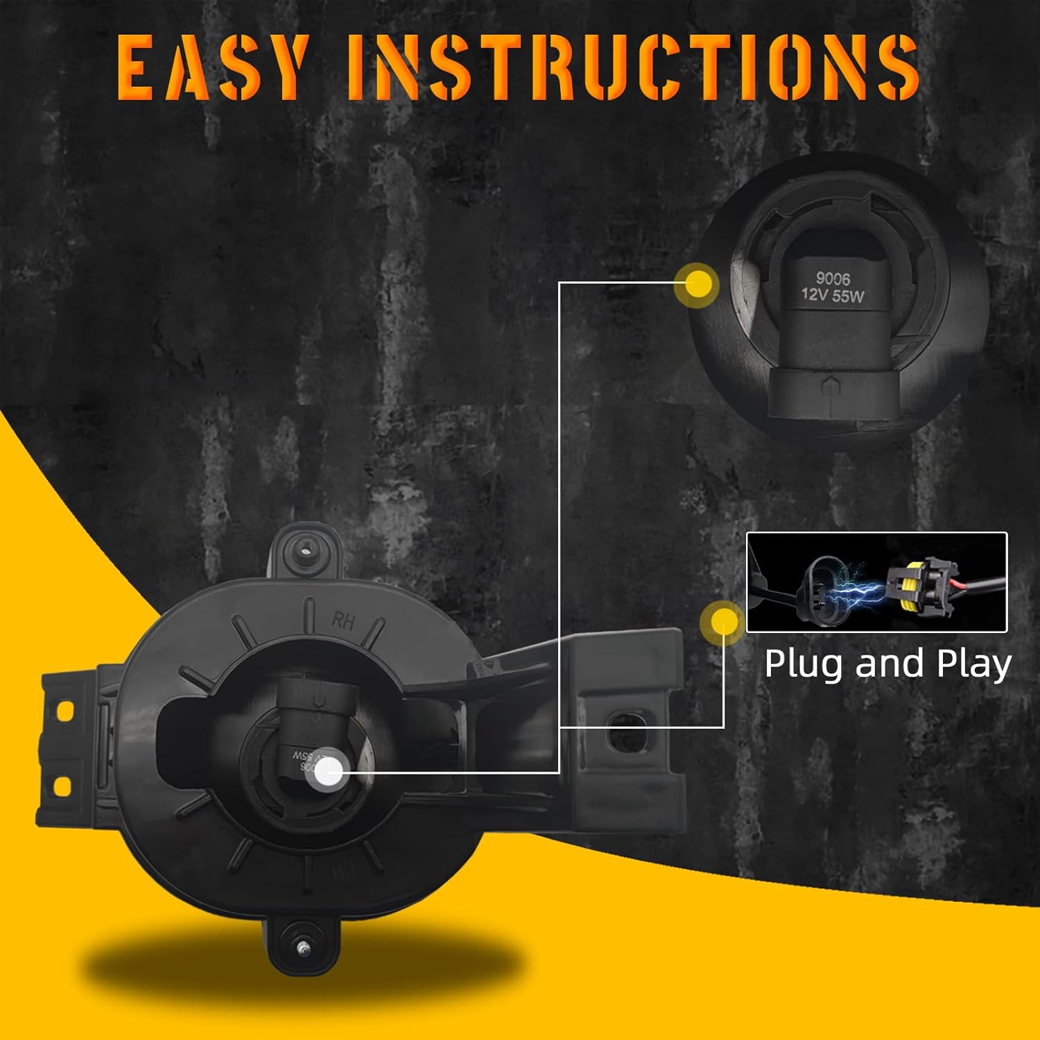 Luces antiniebla aptas para Dodge Ram 2500 35002004-2006 Durango Pickup Truck 2002-2008 Dodge Ram 2002-2008