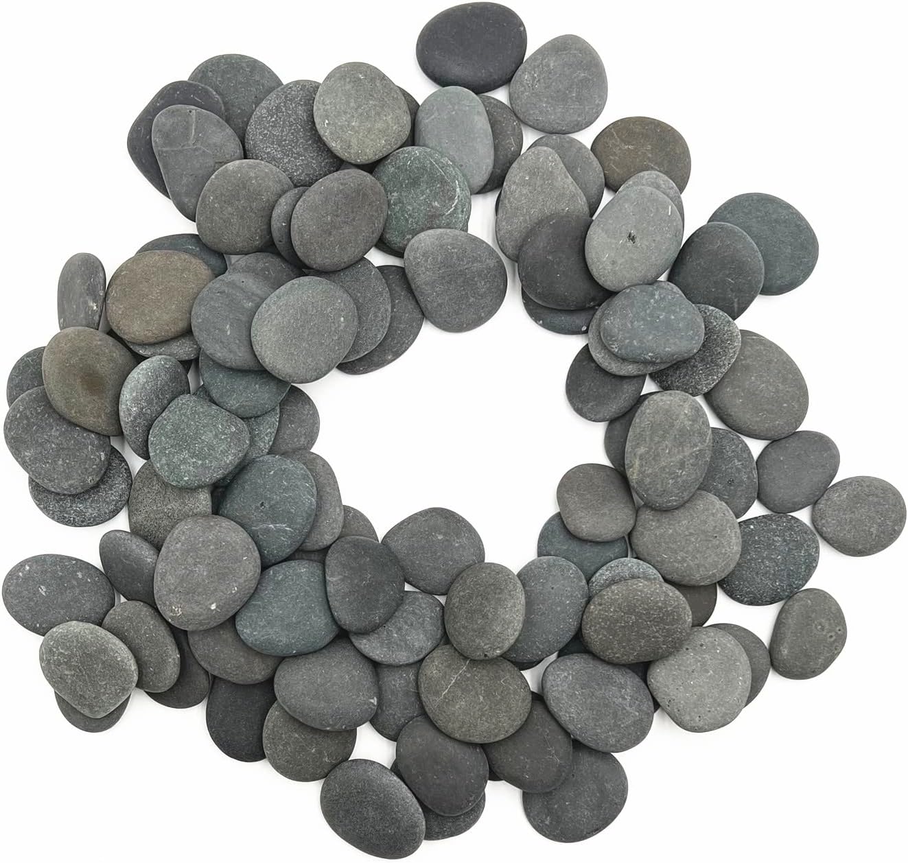 Lifetop 100 rocas de pintura a granel, rocas naturales de río para bricolaje, rocas planas y suaves para artes, manualidades, decoración, rocas