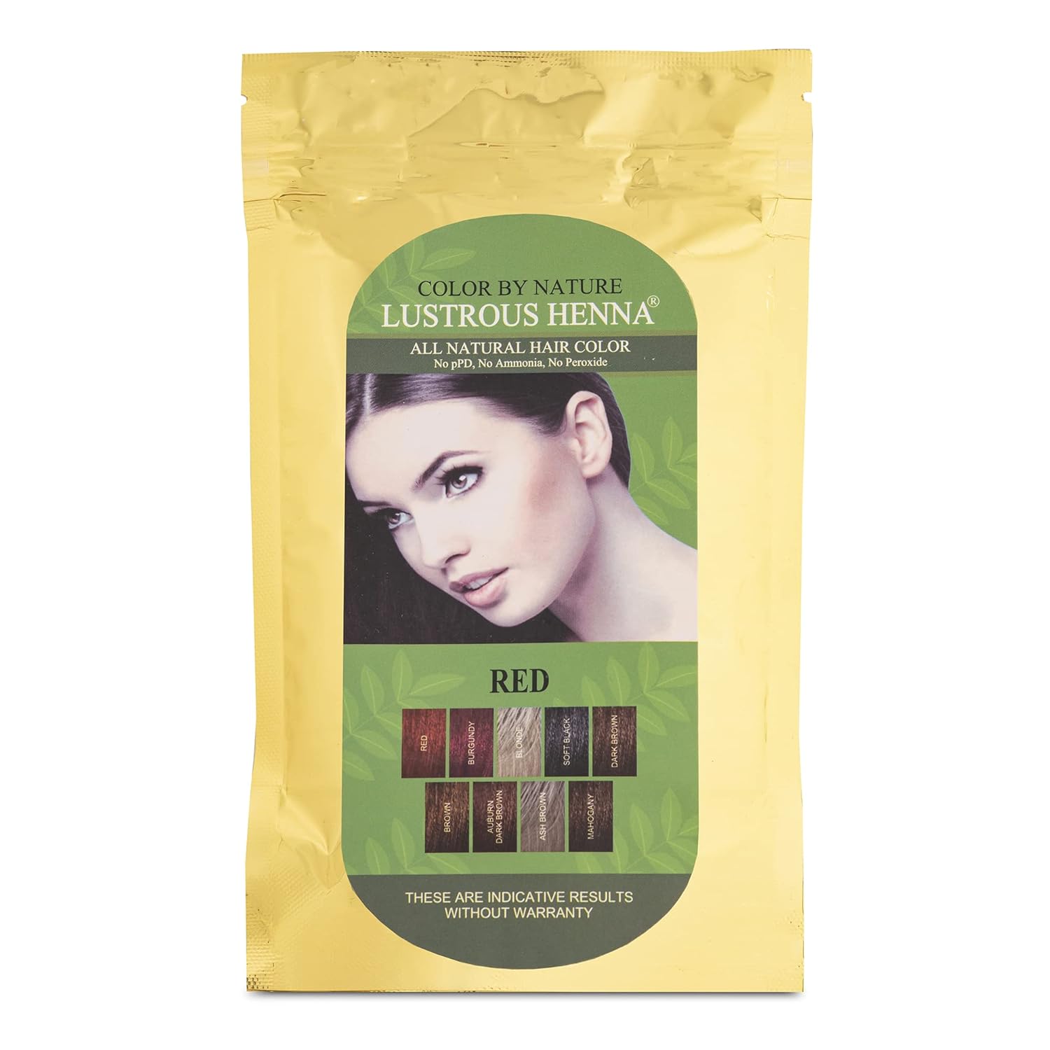 Red Color by Nature Henna lustrosa 3.53 oz