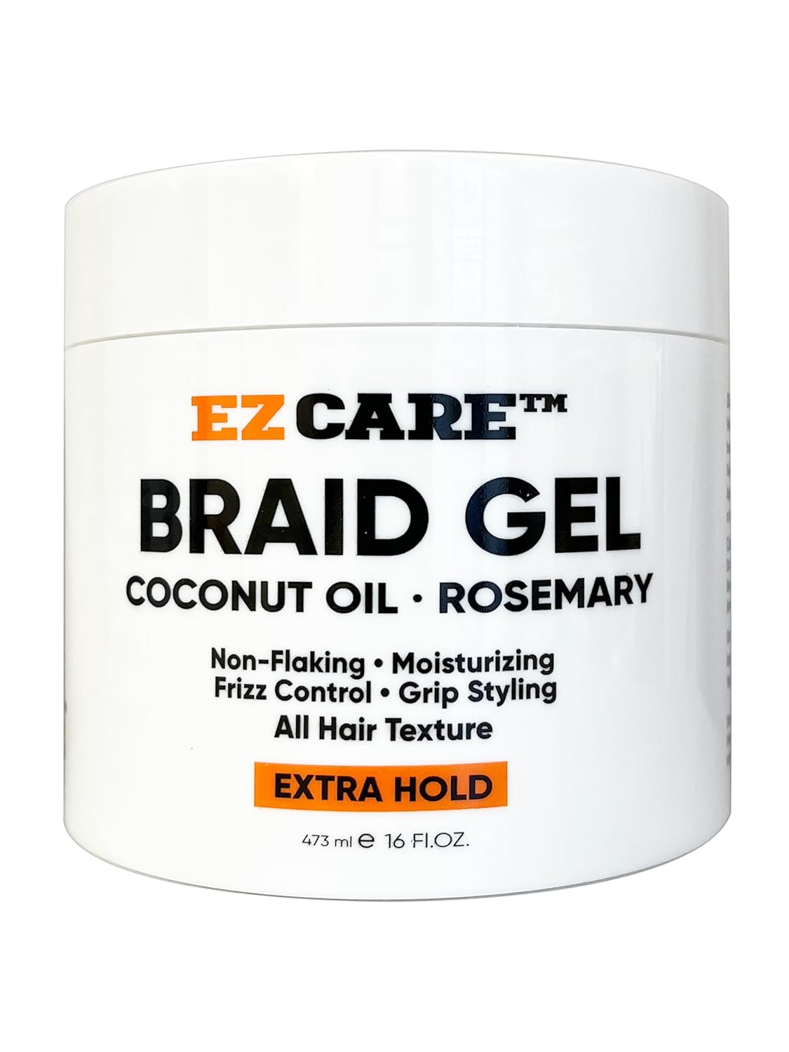 EZCARE Gel trenzado aceite de cocoromerono descamadohidratantecontrol de encrespamientoestilo de agarretextura de todo el cabellosujeción extra (16