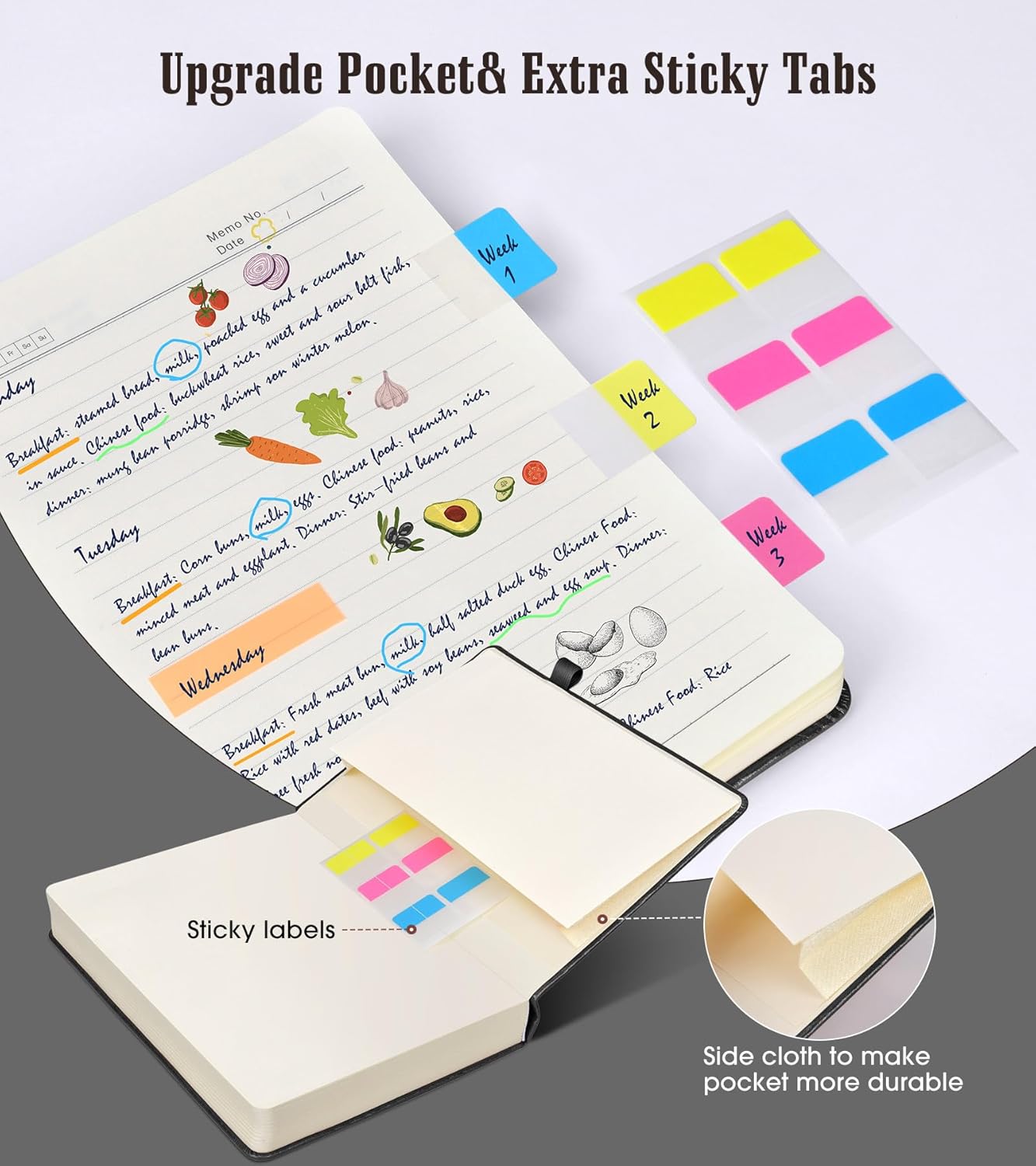 Cuaderno rayado, 365 páginas B5, diarios grandes para escribir cuaderno a rayas, diario de cuero de tapa dura para mujeres y hombres, cuaderno