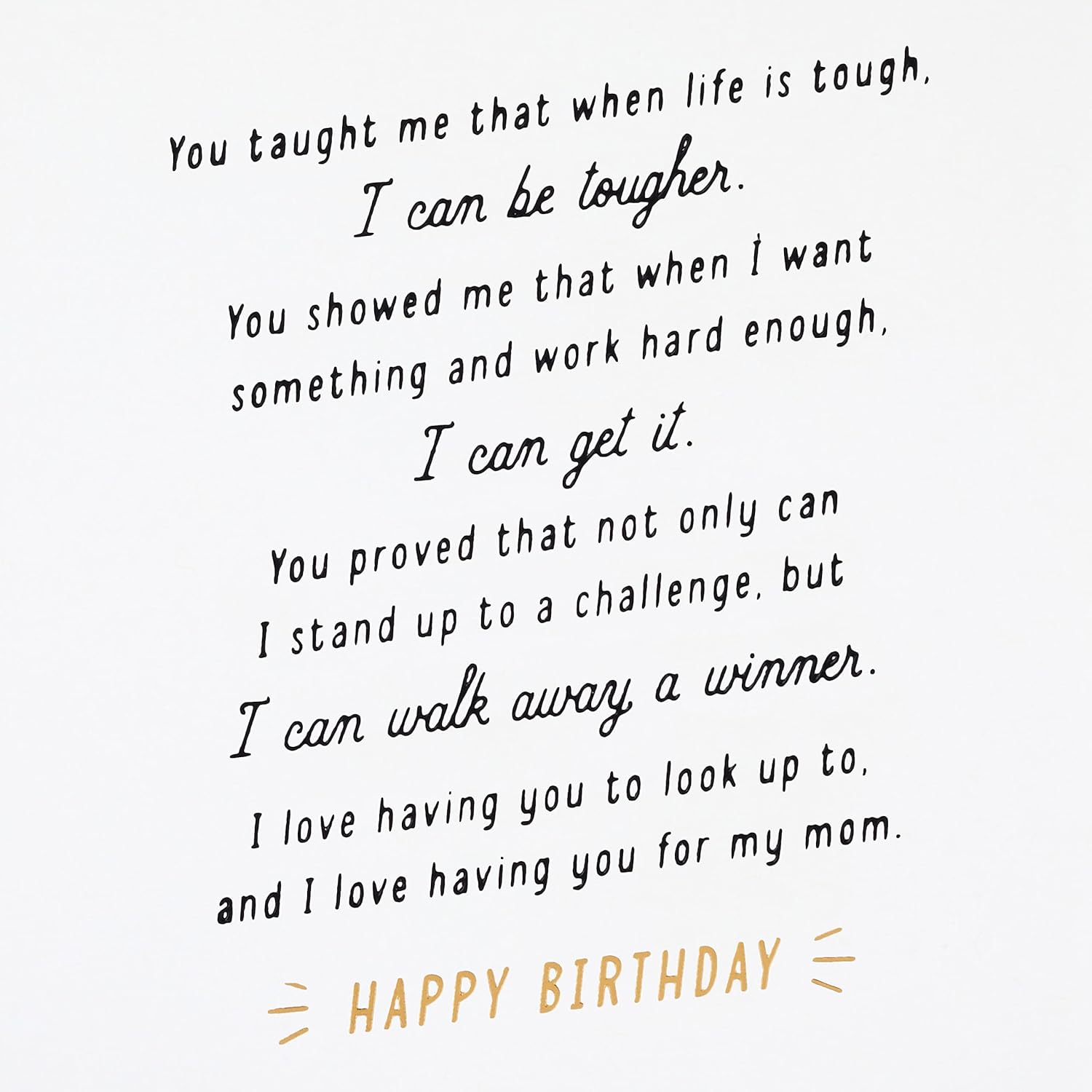 Hallmark Tarjeta de cumpleaños para mamá de hija (mujeres fuertes)