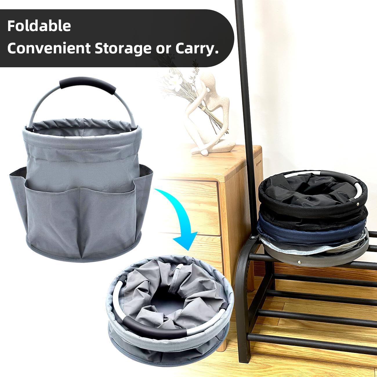 Bolsa de almacenamiento de jardinería, bolsa de herramientas de jardín, bolsa de almacenamiento multifuncional para organizador de picnic al aire