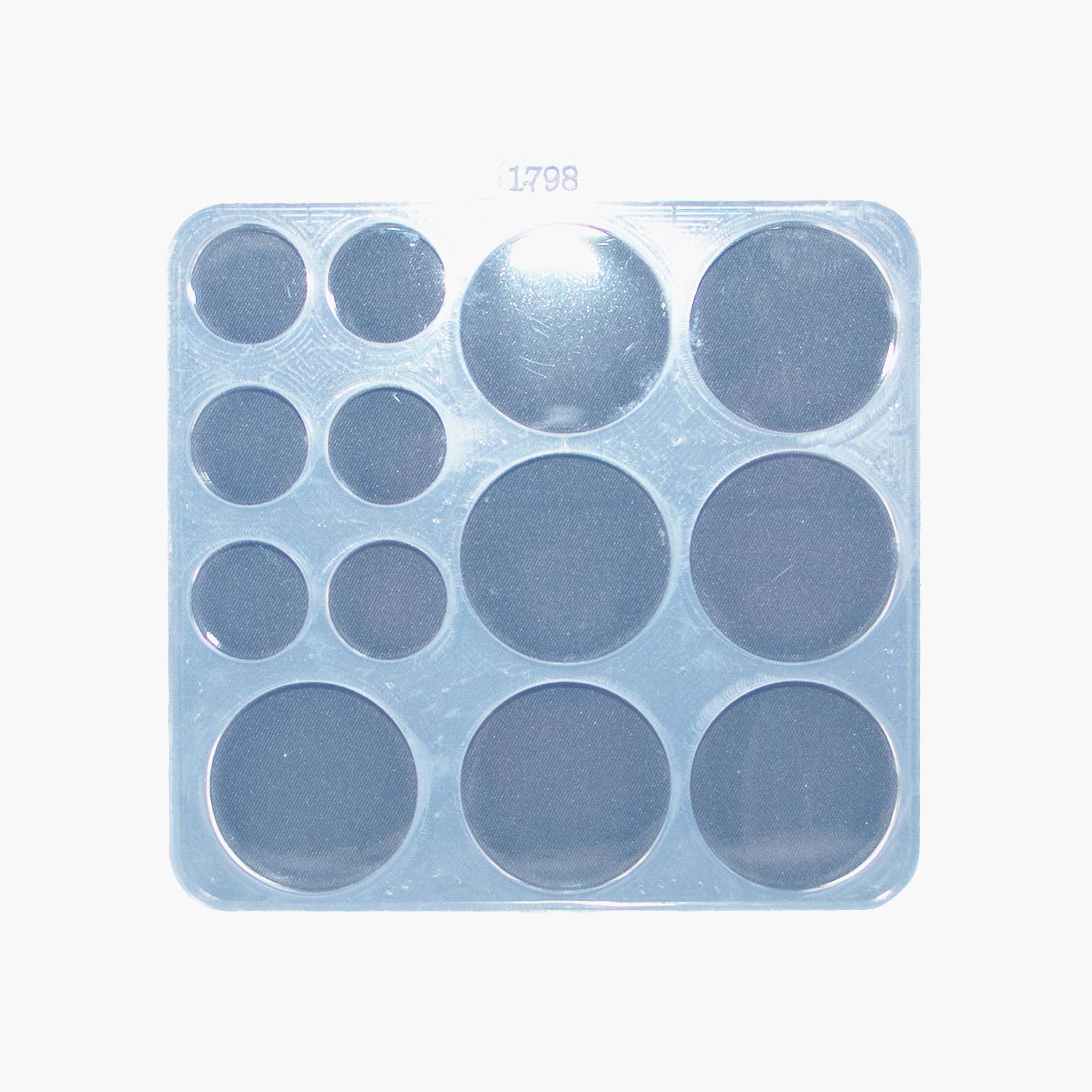Molde redondo de silicona de 0.8 in  1.4 in de resina epoxi redonda para manualidades, llavero de pastel, dijes, manualidades, molde para pastel de
