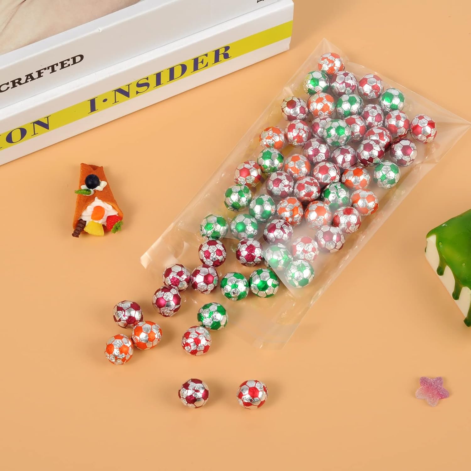 Paquete de 100 bolsas de celofán transparentes de 4 x 6 pulgadas, bolsas de celofán autosellantes, bolsas de plástico para violonchelo para regalos