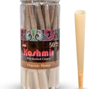Kashmir Cones Rolling Paper King – Papeles de liar – Conos orgánicos con puntas preenrollados conos preenrollados tamaño King 50 unidades Kashmir Cones Rolling Paper King – Papeles de liar – Conos orgánicos con puntas preenrollados conos preenrollados tamaño King 50 unidades