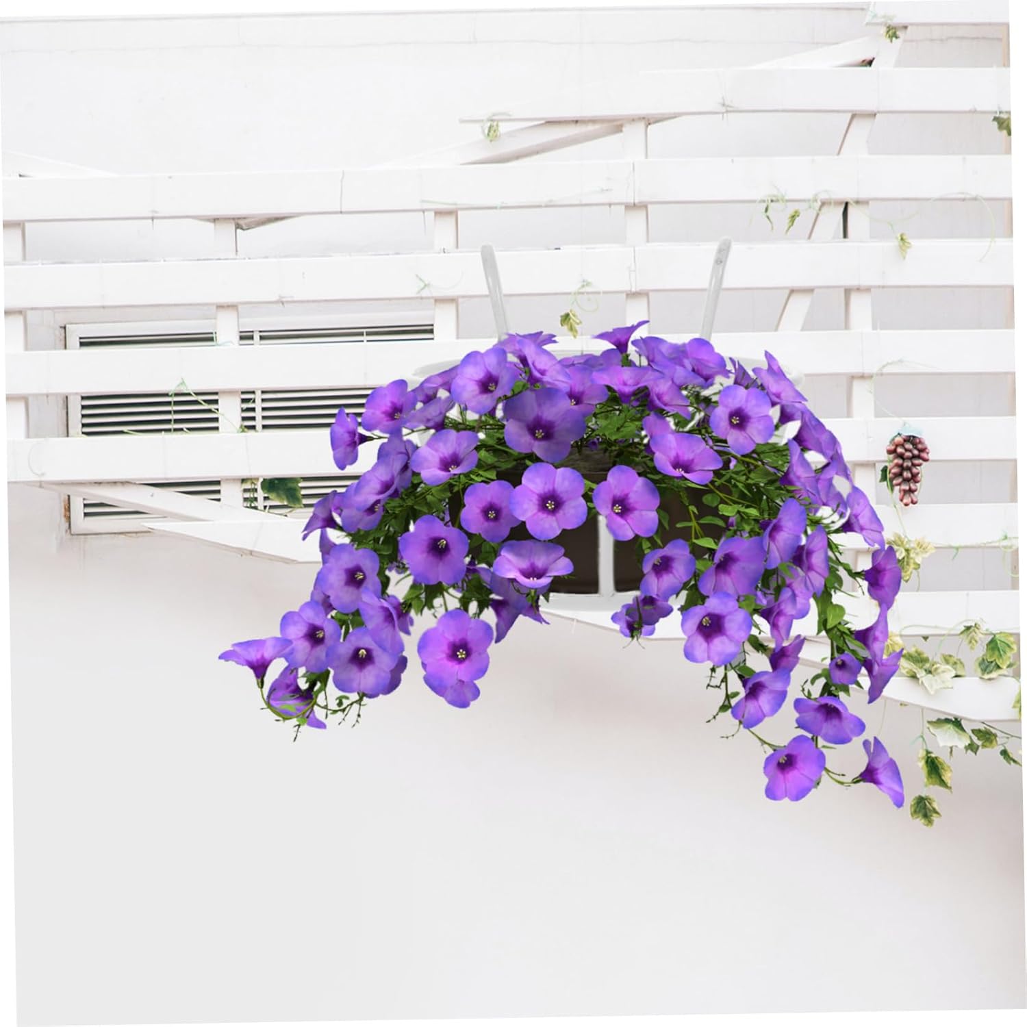 1 estante colgante para plantas al aire libre, soportes de estante de hierro, maceta colgante de jardín, soporte de pared para flores, soporte para