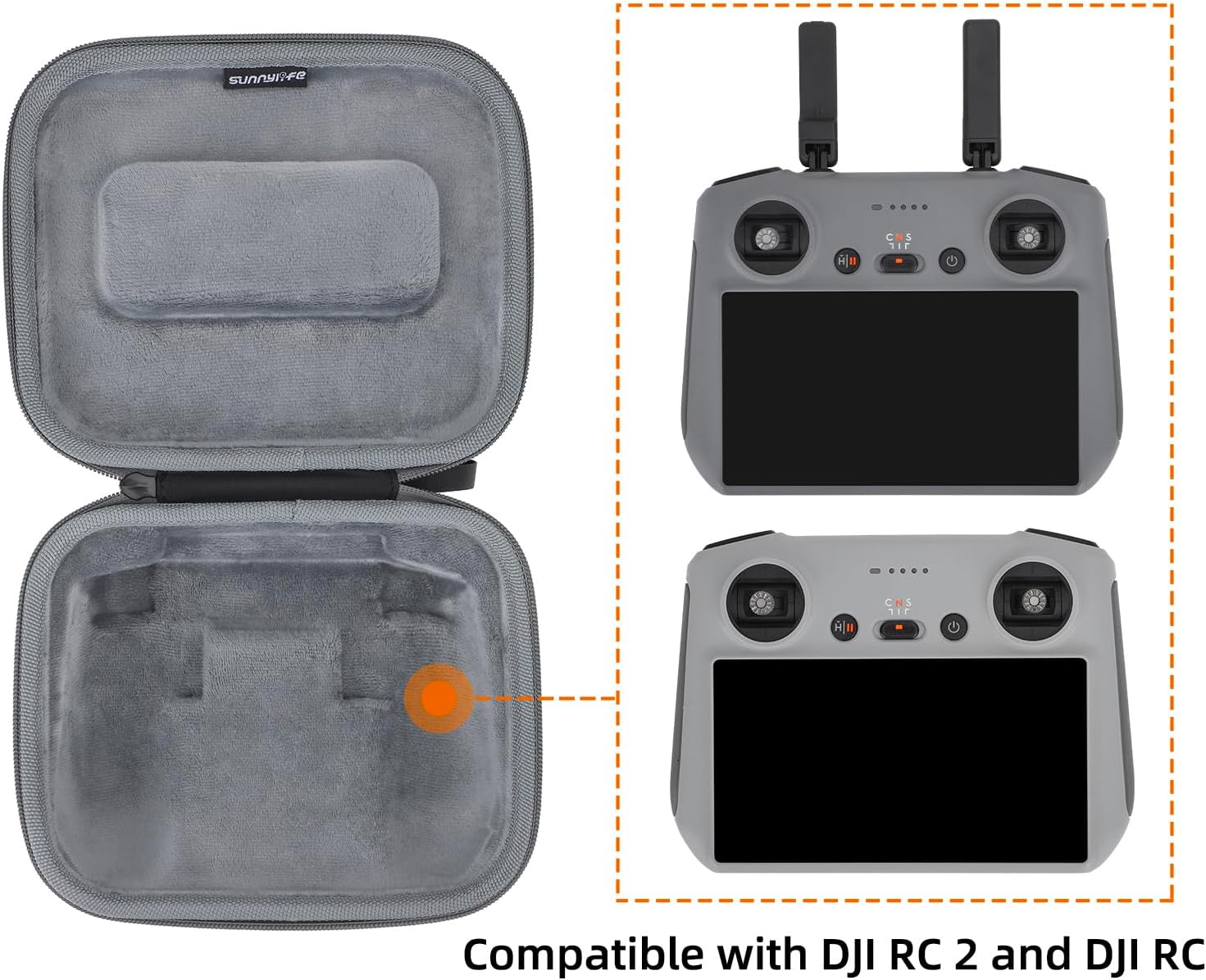 Ngaantyun Mini4 Pro Funda para DJI Mini 4 Pro Accesorios Drone Body Bag RC2 RC-N2 Controlador Remoto Viaje Llevar Shell Duro