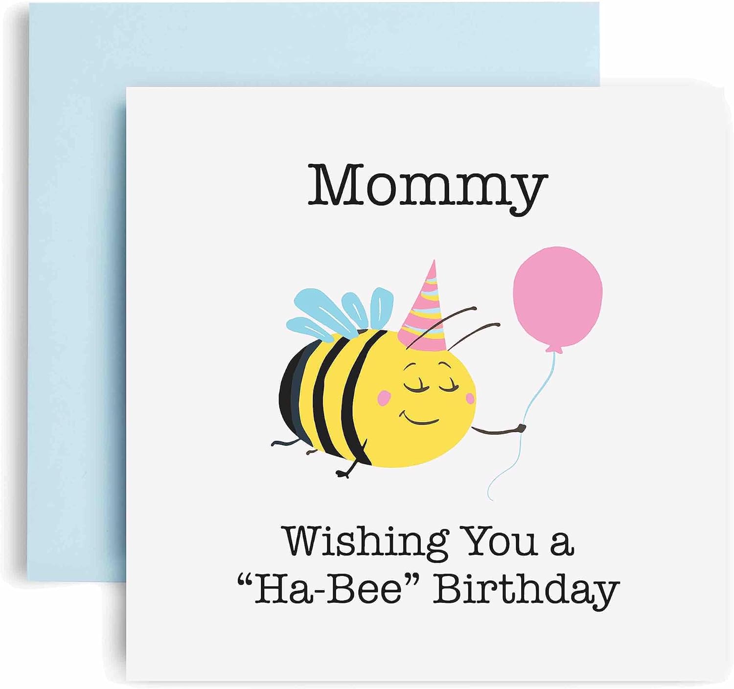 Huxters Tarjetas de cumpleaños para mujer, tarjeta de cumpleaños Ha Bee para cumpleaños, día de la madre, tarjeta de cumpleaños para mamá con bonito